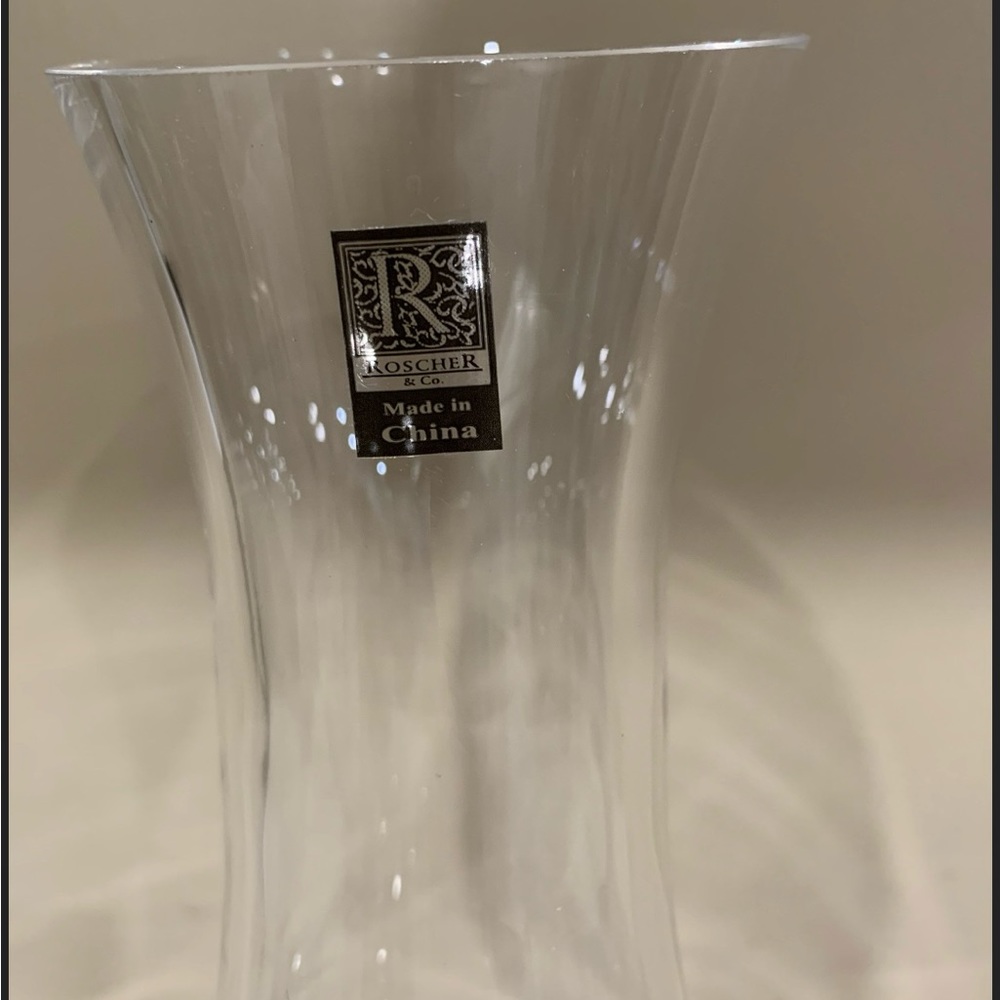 Beautiful Crystal Roscher and Co Slant Topped Decanter
